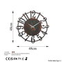 Wallity Reloj de pared decorativo de metal Multicolor